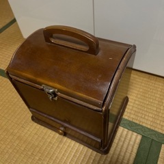 メイクボックス　化粧品ボックス　木製の画像