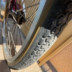 20インチ　子ども自転車Corine シティサイクル ホワイト/レッドの画像