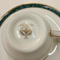 0830-026 ※使用感あり　Noritake ボーンチャイナ ティーカップ・ソーサーの画像