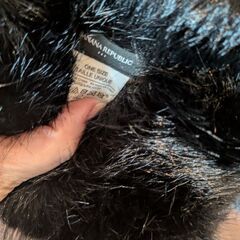 【BANANA REPUBLIC】※未使用品※フェイクファーマフラー(ブラック)の画像