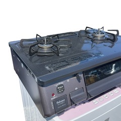 パロマ ガステーブル PA-S46B-R プロパンガス(LPG)用 右強火力 水なし片面焼き, 高さ218×幅592×奥行461, チャコールの画像