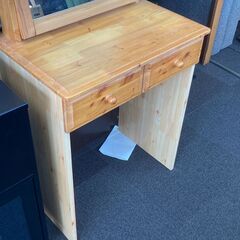 店頭引き渡し 中古 木製ドレッサー 化粧台 メーカー不明の画像