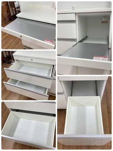 ジモティー限定価格！S149 ⭐ 高橋木工所 キッチンボード フローラⅣ スライドテーブルタイプ 幅120.5cm USED ジモティー限定価格！S149 ⭐ 高橋木工所 キッチンボード フローラⅣ