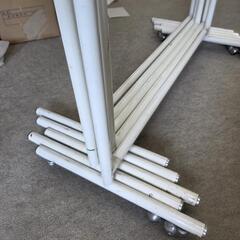 衣類用移動式ラック　5本！スチール製不良ヵ所無し！美品！の画像