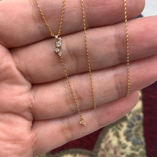 TSUTSUMI K18 ダイヤネックレス　1.4g 約45cm 0.12ct