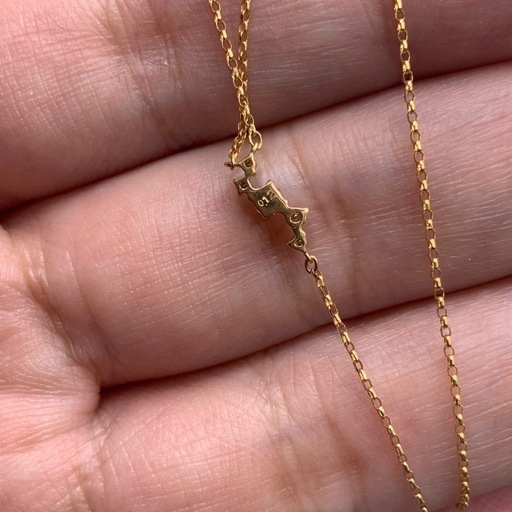 TSUTSUMI K18 ダイヤネックレス　1.4g 約45cm 0.12ct