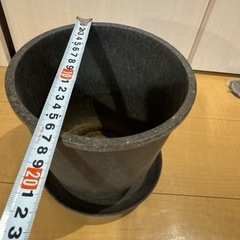 植木鉢黒の画像