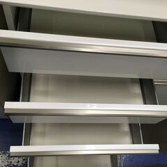 ★リユースのサカイ横浜南店★YM1399 綾野製作所 レンジボード ホワイト W101×D49×H203 クリーニング済みの画像