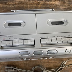 CD付きWカセットデッキ　アイワの画像