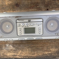 CD付きWカセットデッキ　アイワの画像
