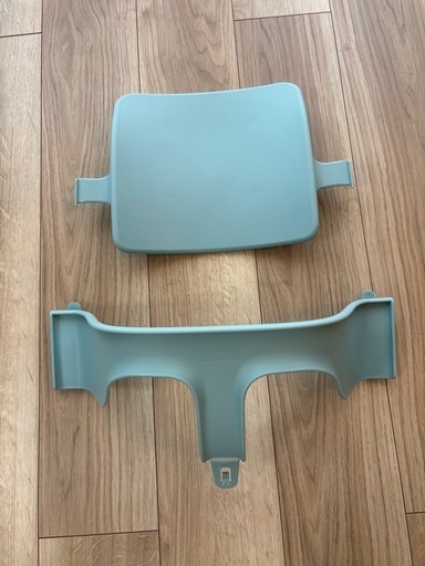 【取引中】STOKKE トリップトラップ　ハイチェア　水色 