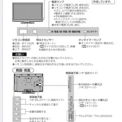 パナソニック37インチ液晶テレビの画像