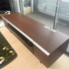 パウモナ　テレビ台　ダークブラウンの画像