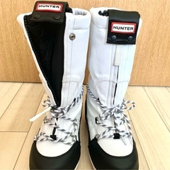HUNTER スノーブーツ　ロングブーツ ホワイトの画像