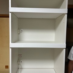 【美品】引き取り限定　島忠　レンジボード　キッチン棚　食器棚　おもちゃ棚の画像