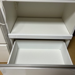 【美品】引き取り限定　島忠　レンジボード　キッチン棚　食器棚　おもちゃ棚の画像