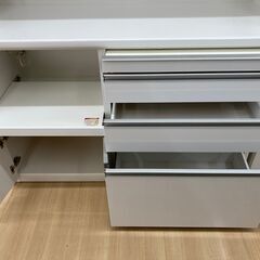 ★ジモティ割引あり★【リユースのサカイ野々市店】システムキッチンボード　※引き出し不備有 142㎝(幅)×41㎝(奥行き)×207㎝(高さ)cm ※クリーニング済みの画像