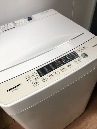 ハイセンス　5.5kg 洗濯機 2021年製　Hisense HW-K55E