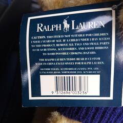 タグ付き90s polo bear ぬいぐるみ ラルフローレン 1996 POLO ポロ ベア RALPH LAUREN 星条旗の画像