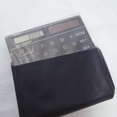 シャープ　薄型　カード　電卓の画像