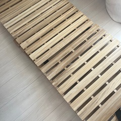 すのこ　ダブルベッド用　三つ折り連結の画像