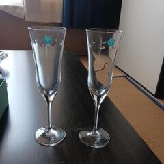 ティファニーガラスペア🥂グラス（新品末用最終値段の画像