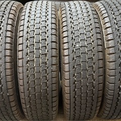 145R12LT 6PR ブリヂストンW300 冬タイヤホイールセット2021年 ②の画像