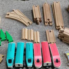 イマジナリム　木製 はやぶさ＆こまち トレインセット トイザらスの画像