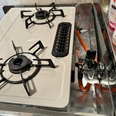 リンナイガスコンロ　2口　グリル付　の画像