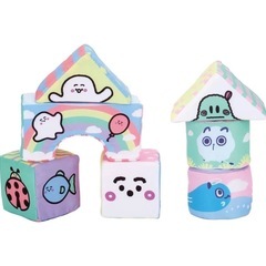 【新品】　シナぷしゅ　ぷしゅぷしゅとおともだちやわらか布つみきの画像