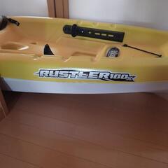【引取限定】未使用　Pelican PREMIUM RUSTLER 100X パドル付き　シットオン　　ペリカン　 カヤック の画像
