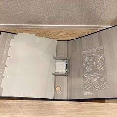 コクヨ ファイル チューブファイル NEOS A4 80mm 2穴 ネイビー　6冊の画像