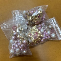 帯飾り　チェーン　ピンク　桜　3点セットの画像