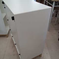 リユースのサカイ栃木店★ジモティ割あり★ IKEA 本棚 ホワイト W70.2×D35×H80 クリーニング済み TC10447の画像