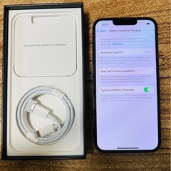 iPhone13 Pro 128GB  色：シエラブルー バッテリー最大容量：87%の画像