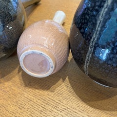 一輪挿し3点セット　陶器製花瓶の画像
