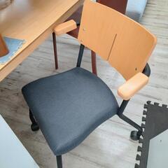 ★【プラス】チェア　椅子  事務椅子  キャスター付き💳自社配送時🌟代引き可💳※現金、クレジット、スマホ決済対応※     の画像