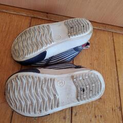 Lee ストライプ スリッポンシューズ 13cmの画像