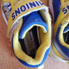 MINIONS ミニオンズ スニーカー 青/黄色 17cmの画像