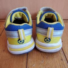 MINIONS ミニオンズ スニーカー 青/黄色 17cmの画像
