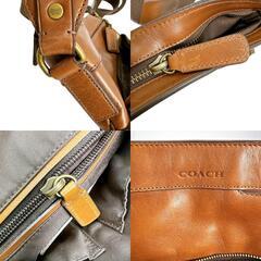 コーチ 70710 ショルダーバッグ ブラウン  COACH 斜め掛け 無地の画像