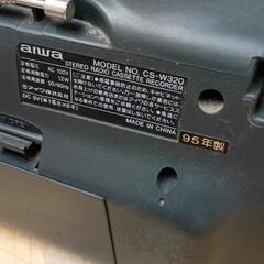 0830-031 aiwa ラジカセ ダブルデッキの画像