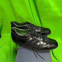 イタリア製canali カナーリメンズレザースニーカーサイズ42@Yの画像
