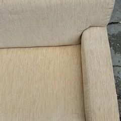 【現金値引可】【倉庫】ロファ YMS-807 おしゃれ 北欧 シンプル モダン 無地 布張り 完成品 ゆったり 大きめ 大きい ワイド 広い 肘付き 肘掛け付き アーム付き 低い の画像