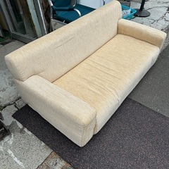 【現金値引可】【倉庫】ロファ YMS-807 おしゃれ 北欧 シンプル モダン 無地 布張り 完成品 ゆったり 大きめ 大きい ワイド 広い 肘付き 肘掛け付き アーム付き 低い の画像