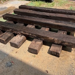 【お取引中です】枕木9本まとめてどうぞの画像
