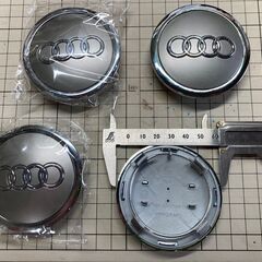 アウディ Audi ホイールキャップ 約69mm 4個セット 純正互換品 グレー の画像