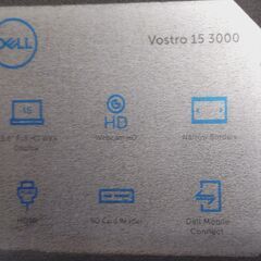 🔴山口市、15.6インチWin10ノートパソコン¥4500🔴初期化済DELL Vostro15 3000🔴2017〜2018年製の画像