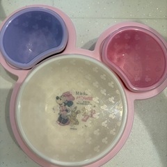 Disney baby ミニーマウス ベビー用食器セット　離乳食パレットの画像