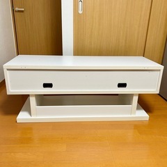 【NITORI】 　ホワイトテレビボード　左右収納の画像